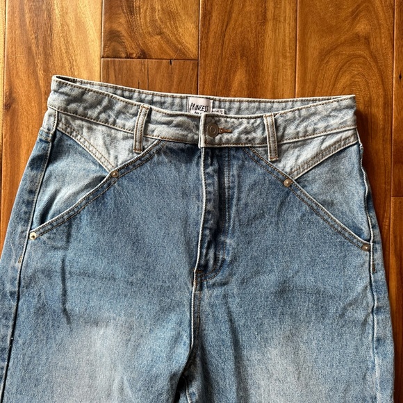 Princess Polly Two-Tones High Waisted Mom Jeans size 8 - Picture 4 of 5